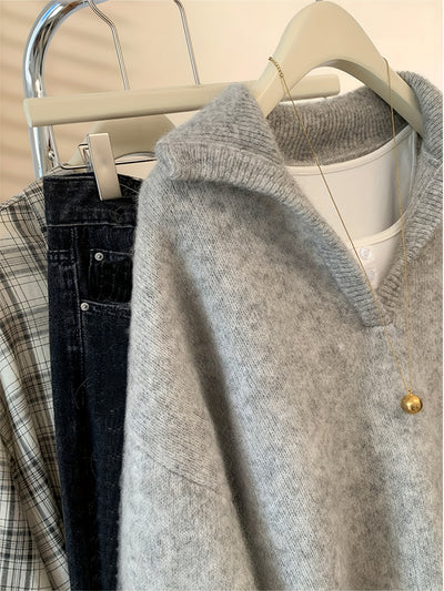 ELIZA™ | Miękki sweter z kołnierzem w stylu vintage