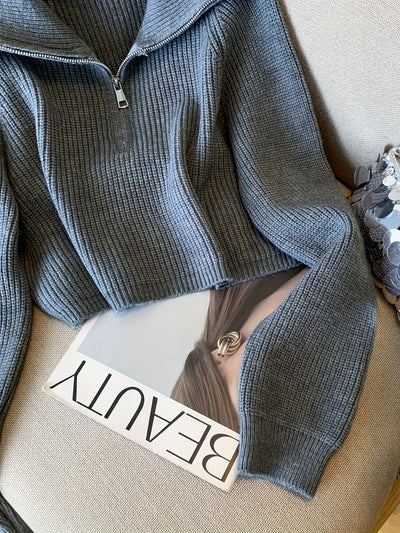 LARIA™ | Krótki polarowy półgolf z zamkiem