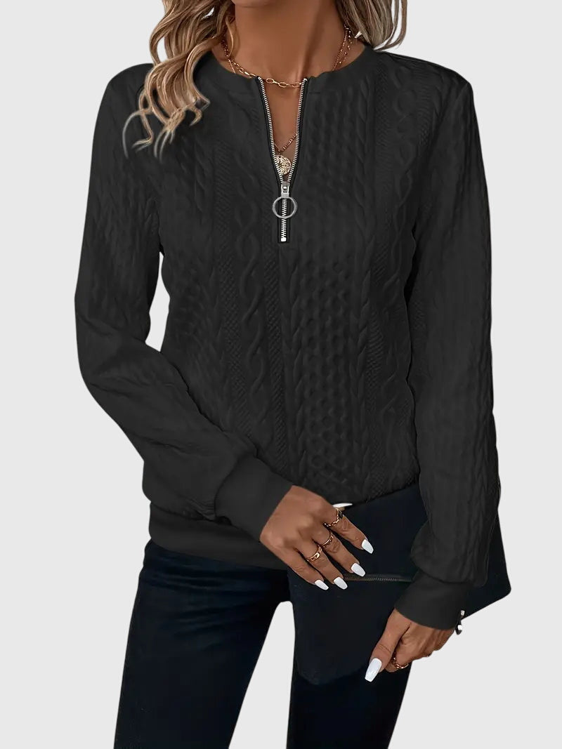 Nora™ | Sweter z zamkiem zasilającym