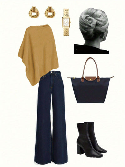 NADIA™ | Asymetryczny sweter z miękkiej dzianiny • jesień–zima