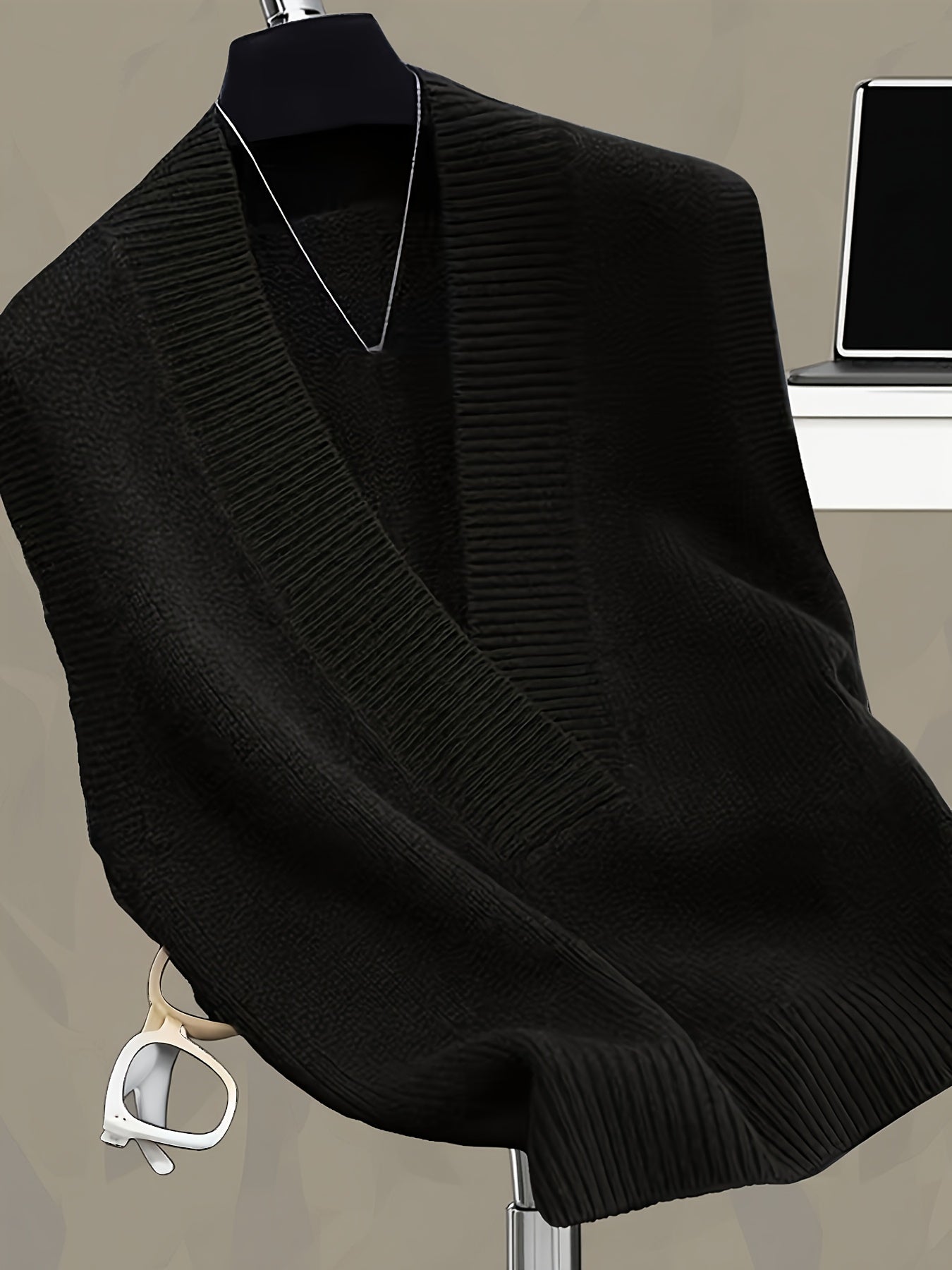 LARYSA™ | Elegancka dzianinowa kamizelka V-Neck na jesień i wiosnę