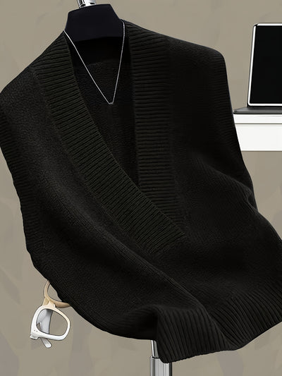 LARYSA™ | Elegancka dzianinowa kamizelka V-Neck na jesień i wiosnę