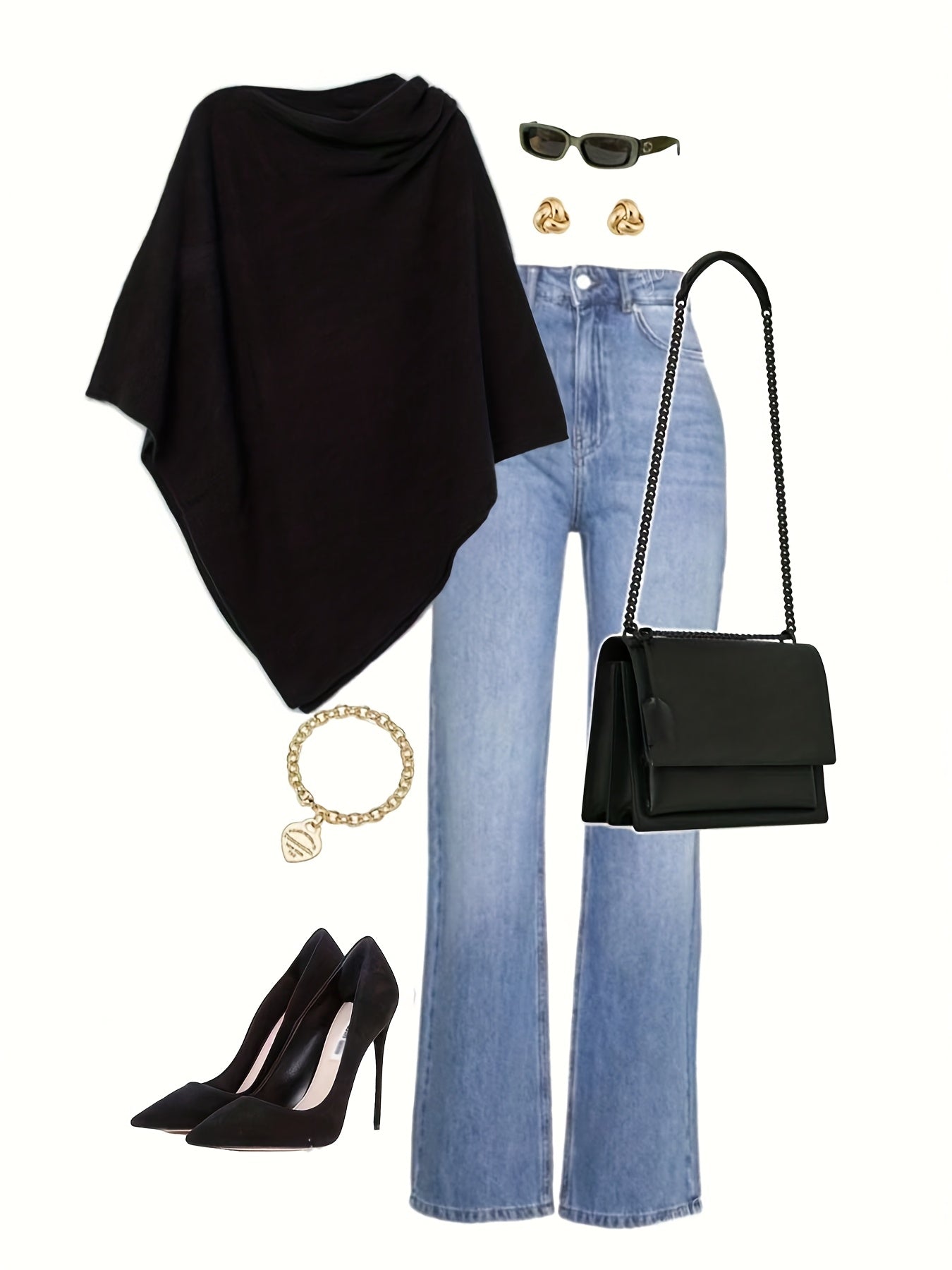 NADIA™ | Asymetryczny sweter z miękkiej dzianiny • jesień–zima