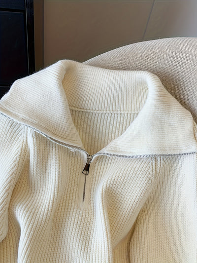 LARIA™ | Krótki polarowy półgolf z zamkiem