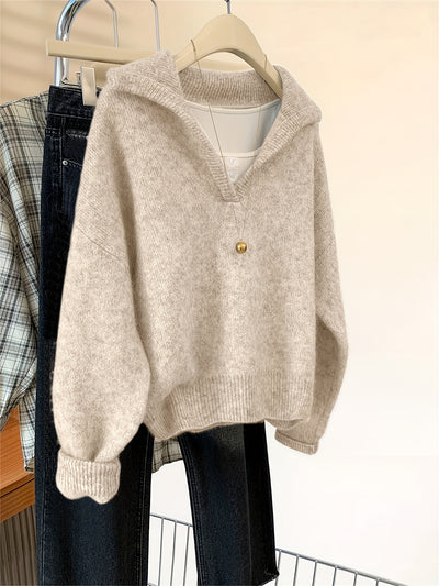 ELIZA™ | Miękki sweter z kołnierzem w stylu vintage