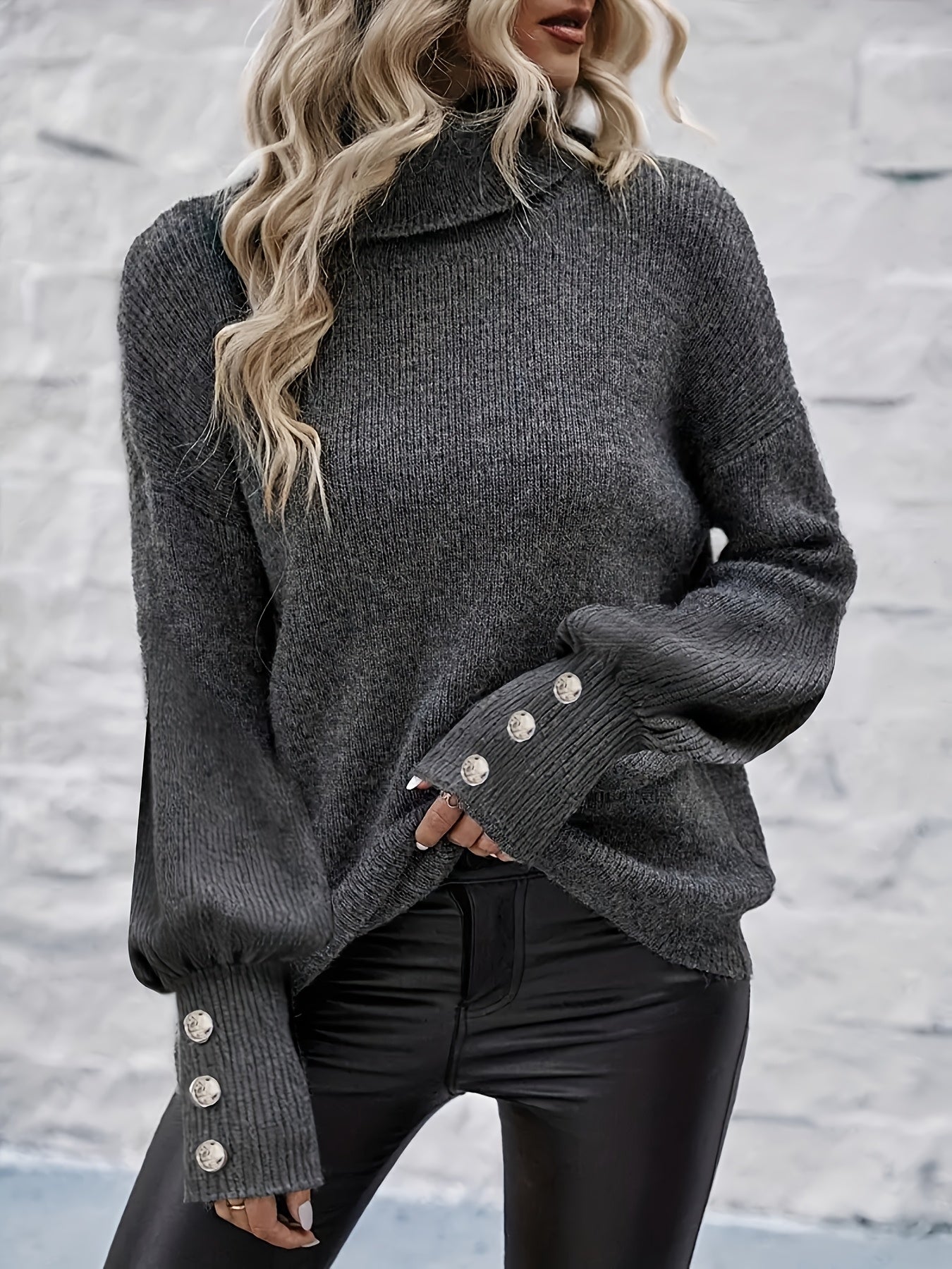 ARLETTE™ | Klasyczny Sweter z Golfem o Eleganckim Splocie