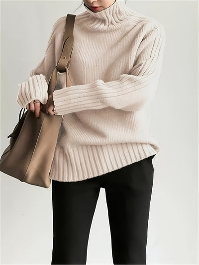 SERENA™ | Klasyczny Sweter z Golfem o Miękkiej Dzianinie