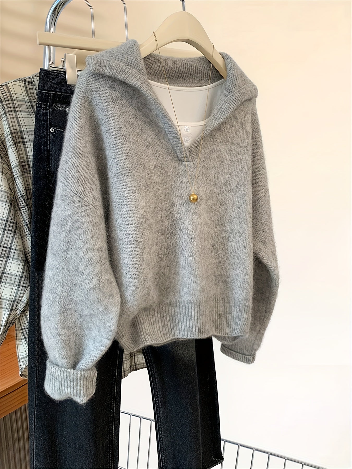 ELIZA™ | Miękki sweter z kołnierzem w stylu vintage