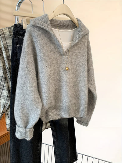 ELIZA™ | Miękki sweter z kołnierzem w stylu vintage