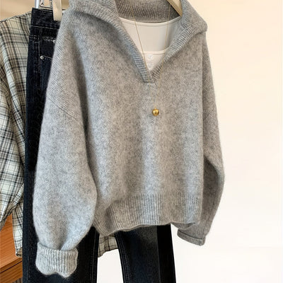 ELIZA™ | Miękki sweter z kołnierzem w stylu vintage