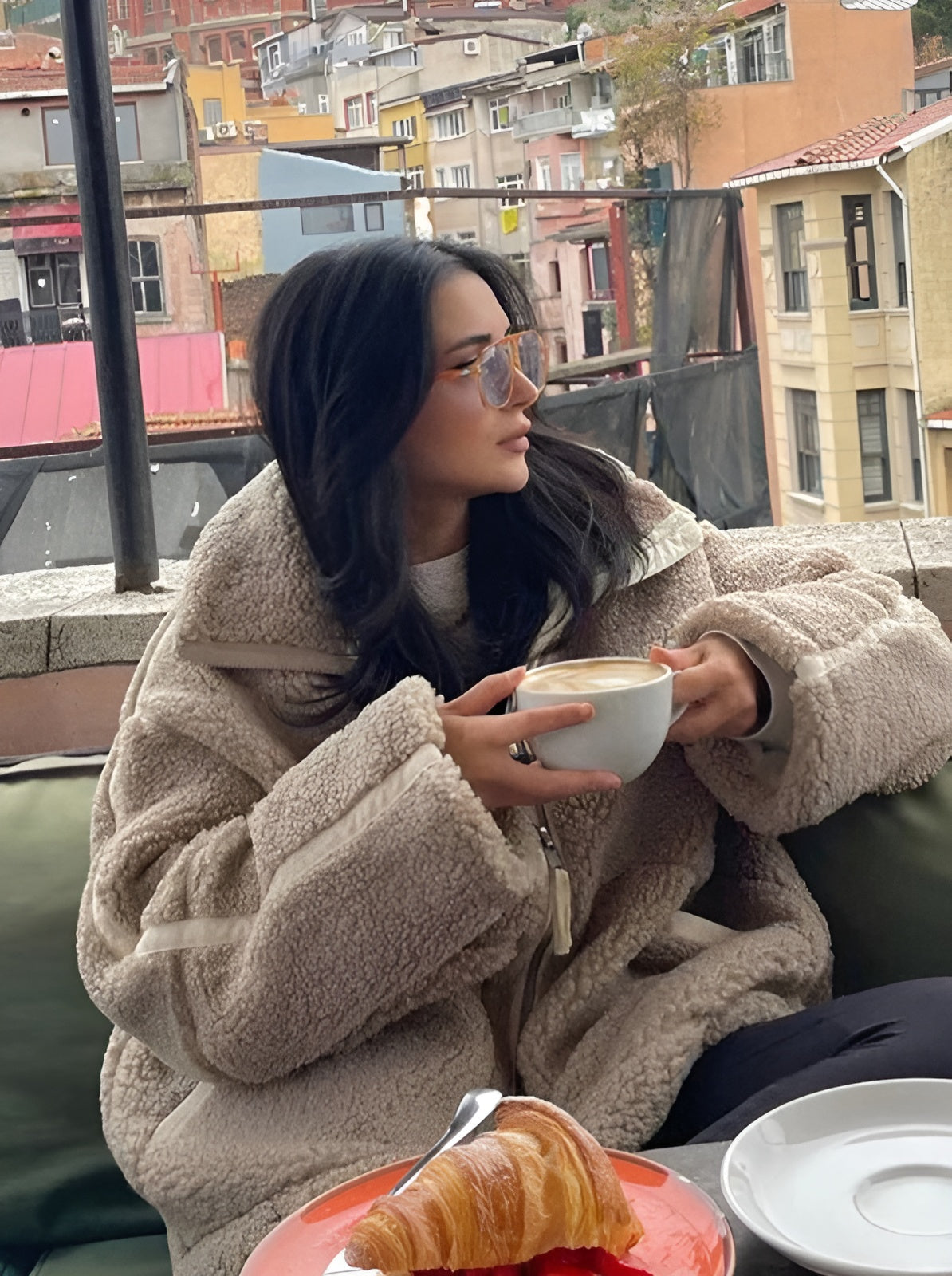 Zuleika – Oversize'owa kurtka polarowa