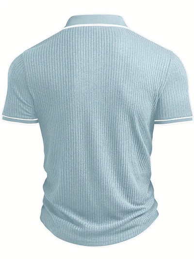 Śniegomir – duża koszulka polo z kontrastowym kołnierzykiem