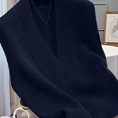 LARYSA™ | Elegancka dzianinowa kamizelka V-Neck na jesień i wiosnę