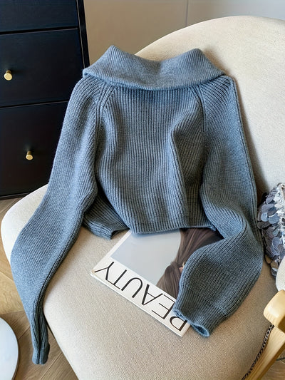 LARIA™ | Krótki polarowy półgolf z zamkiem