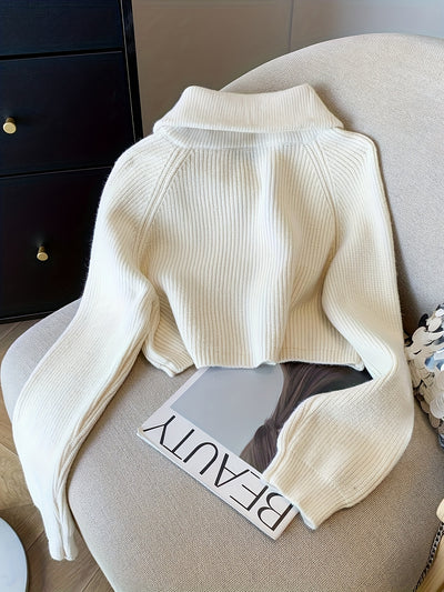 LARIA™ | Krótki polarowy półgolf z zamkiem