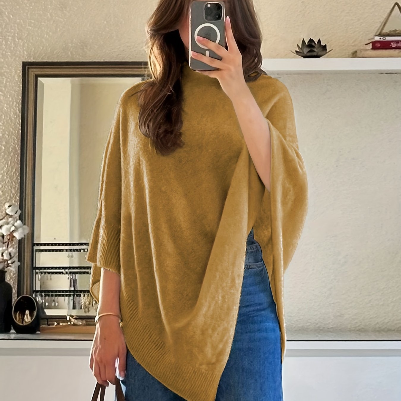 NADIA™ | Asymetryczny sweter z miękkiej dzianiny • jesień–zima