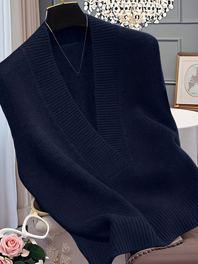 LARYSA™ | Elegancka dzianinowa kamizelka V-Neck na jesień i wiosnę