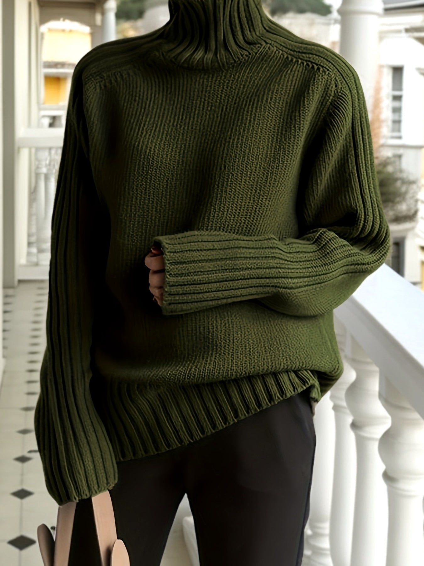 SERENA™ | Klasyczny Sweter z Golfem o Miękkiej Dzianinie