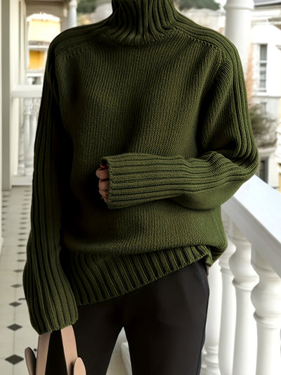 SERENA™ | Klasyczny Sweter z Golfem o Miękkiej Dzianinie