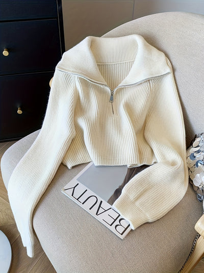 LARIA™ | Krótki polarowy półgolf z zamkiem