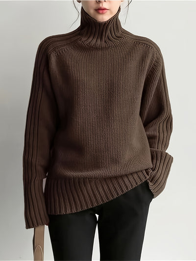 SERENA™ | Klasyczny Sweter z Golfem o Miękkiej Dzianinie