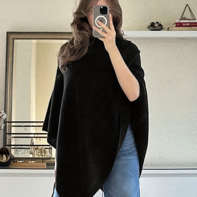 NADIA™ | Asymetryczny sweter z miękkiej dzianiny • jesień–zima